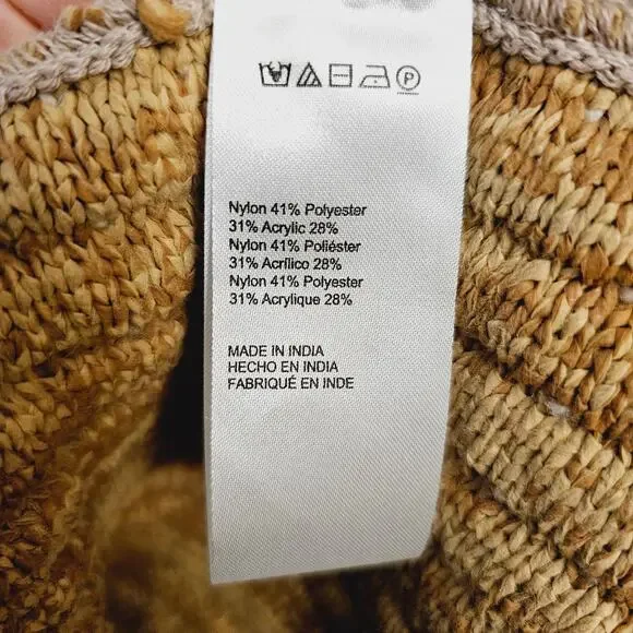 NWOT Anthropologie Fringe Turtleneck Cropped Poncho Sweater $200 - Picture 7 of 8